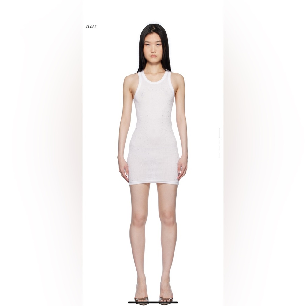 Alexander Wang white crystal mini dress